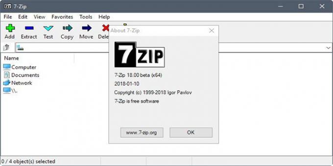 7zip - un programma gratuito per la creazione e l'estrazione di archivi