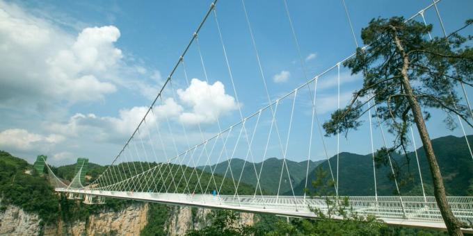 I ponti più spaventosi: il ponte di vetro di Zhangjiajie