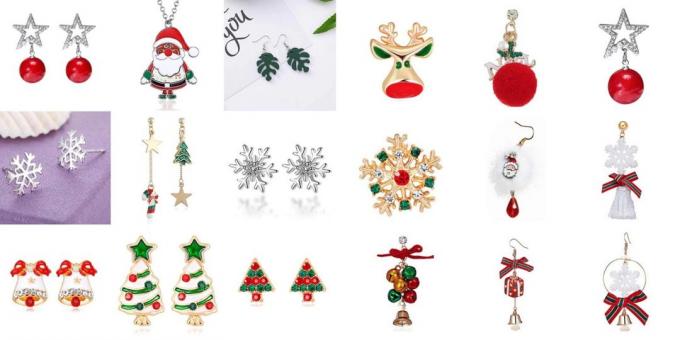 Prodotti con AliExpress per creare un'atmosfera di Capodanno: gioielli, orecchini, ciondoli