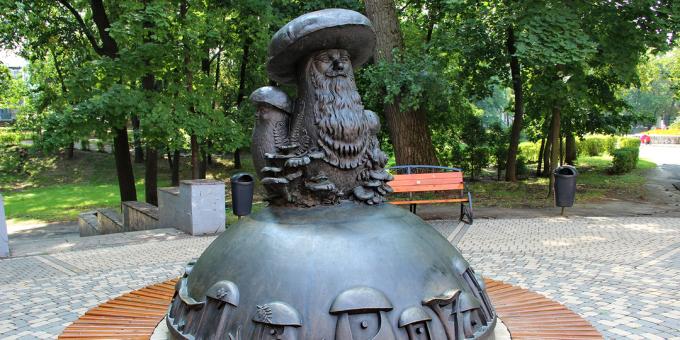 Cosa vedere a Ryazan: il monumento "Funghi con gli occhi"