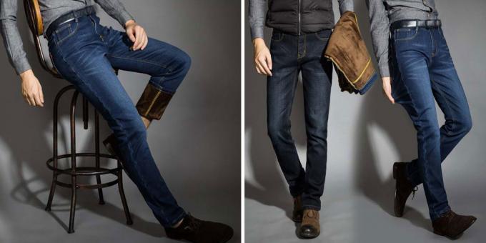 Jeans coibentati per gli uomini