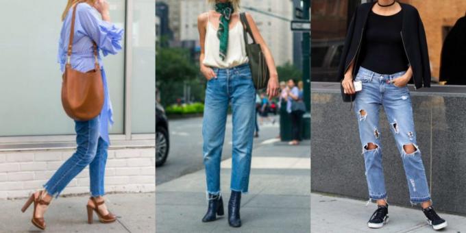 pants La maggior parte delle donne alla moda: jeans con bordo inferiore grezzo