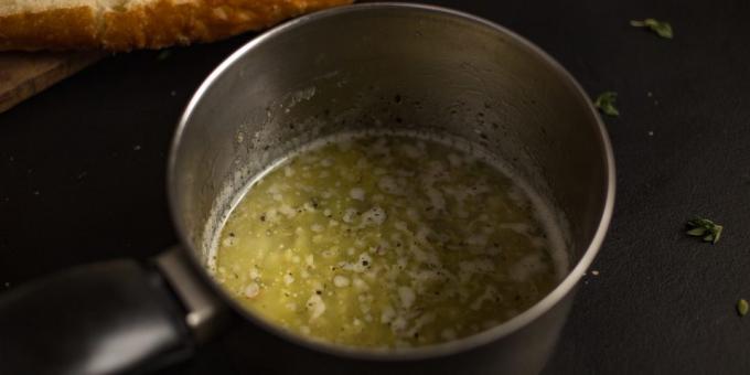 crostini all'aglio olio: