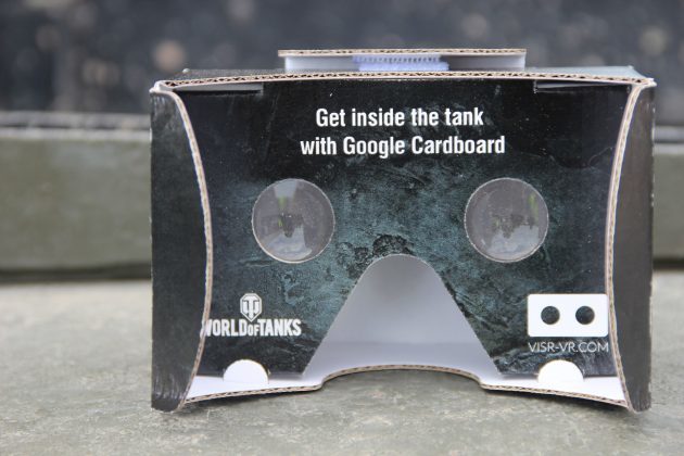 Google Cardboard in occasione Bovingtonskogo tankfesta 2015