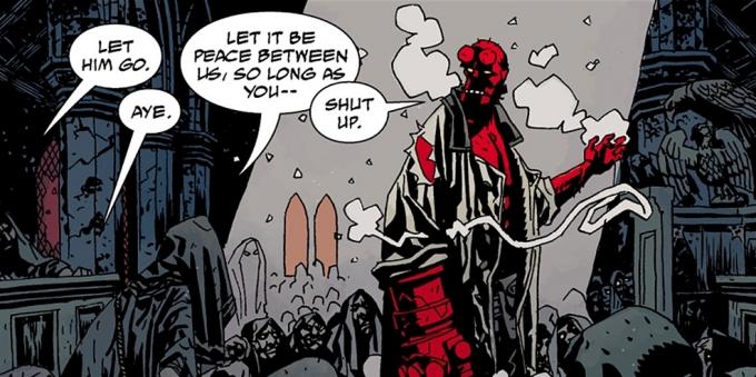 Hellboy: Hellboy ciò che può e ciò che ha con la sua mano