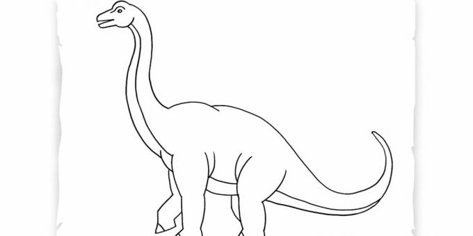 Come disegnare un brachiosauro