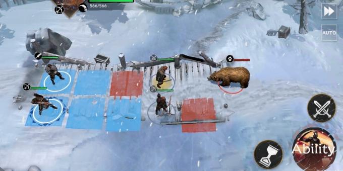 gameplay RPG nel mobile "Game of Thrones" 