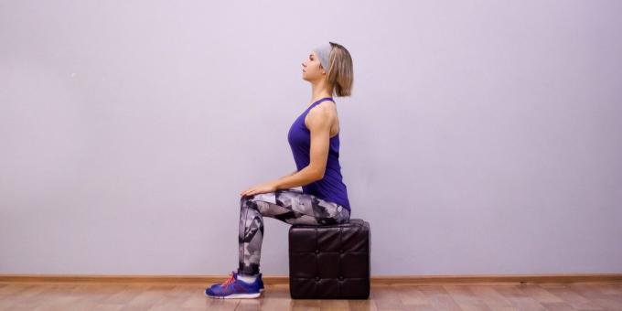 esercizi di flessibilità: indietro di stretching