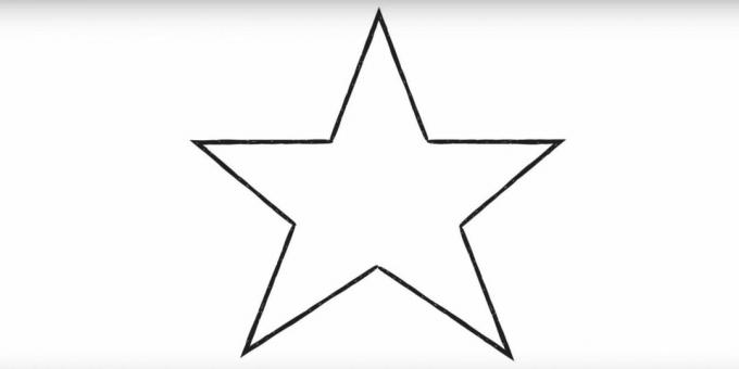 Come disegnare una stella da un angolo