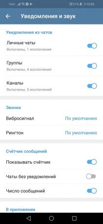 Modifiche Telegramma 5.0 per Android: Telegram-chat