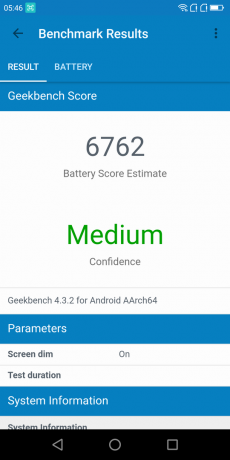 Panoramica Poptel P60: Geekbench Score