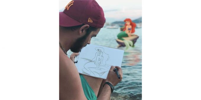 Disney carattere pose Ariel