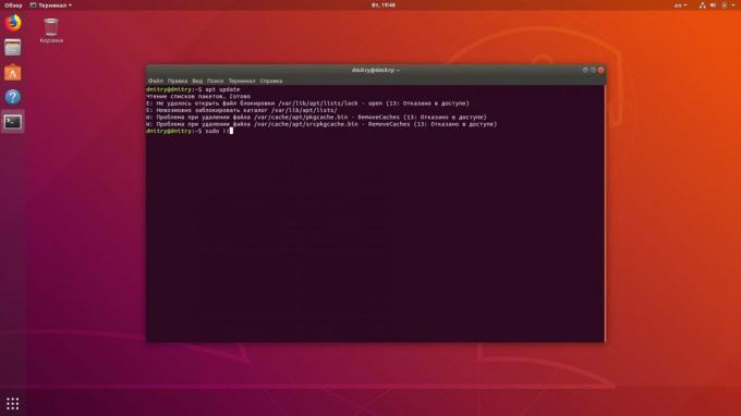 terminale Linux permette di gridare a sistema