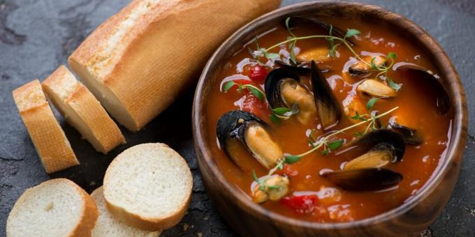 Zuppa italiana con cozze