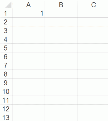 i numeri di completamento automatico in Excel