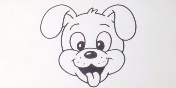 Come disegnare un muso del cane del fumetto