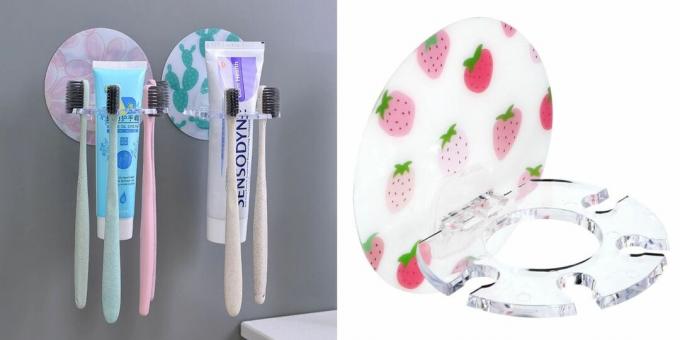 organizer da bagno: porta spazzolini e dentifricio