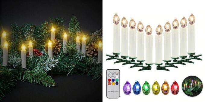 Decorazioni di Natale con candele a LED AliExpress: