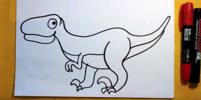 Come disegnare un Velociraptor