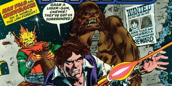 George Lucas: ha lanciato una serie di fumetti Marvel, e il mercato è entrato in una sceneggiatura letteraria prima del rilascio del film, tratto da un libro