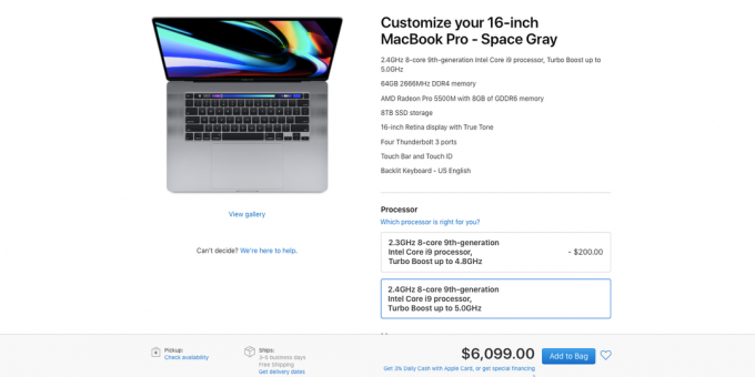 Apple ha rilasciato un nuovo 16-inch MacBook Pro: prestazioni migliori per lo stesso prezzo