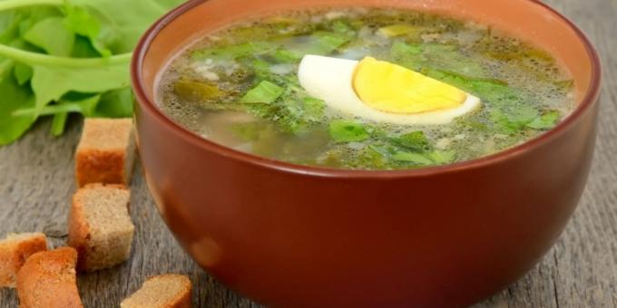 zuppa fredda di acetosa