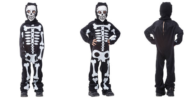 costume scheletro per Halloween