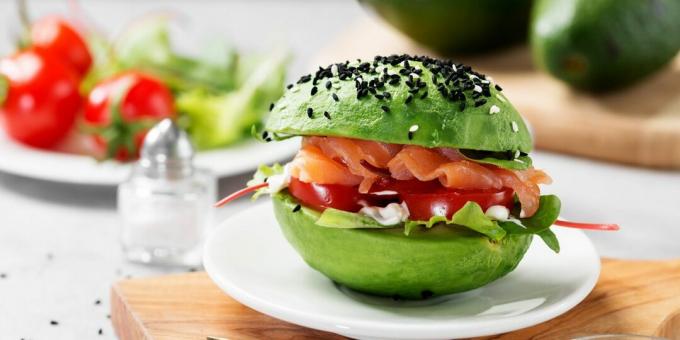 hamburger di avocado