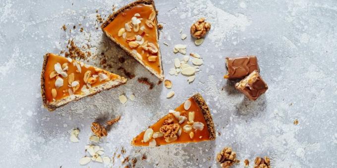 Snickers Cheesecake. Meglio di qualsiasi negozio di caramelle