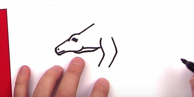 Come disegnare uno stegosauro: aggiungi una parte di una zampa