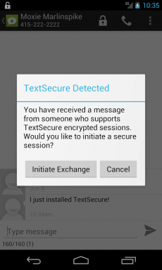Textsecure invia SMS criptati-ki