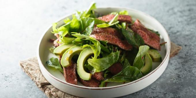 Insalata di manzo con avocado