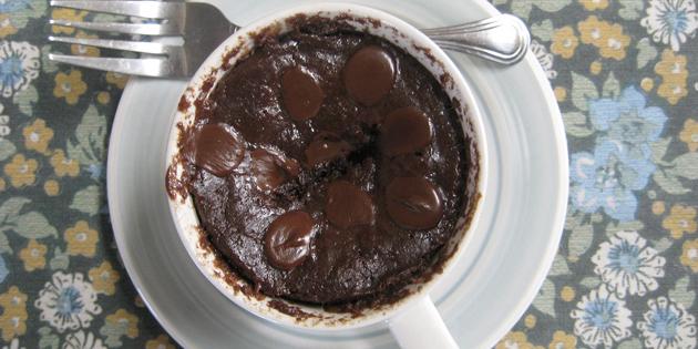 Ricette pasti veloci: Cupcake cioccolato in una tazza