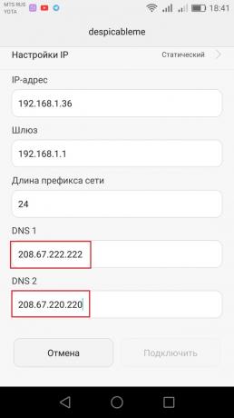 Come configurare DNS-server su Android