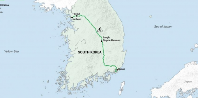 Attrazioni Corea del Sud: viaggiare per il paese da nord a sud, si può visitare Zelenski Cycle World