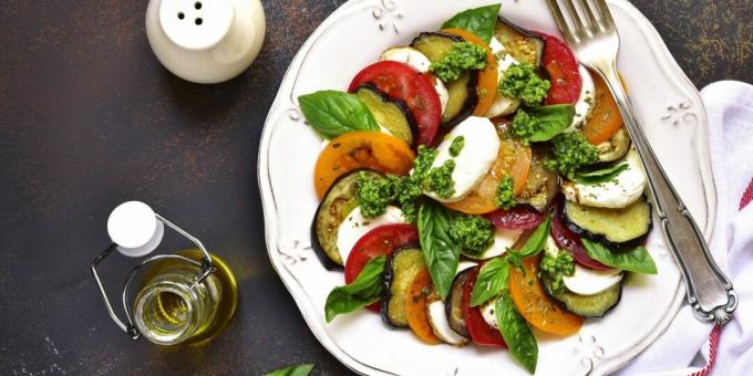 Caprese con melanzane