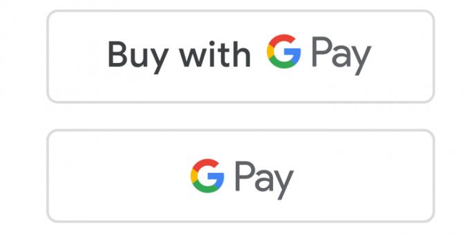 Bottoni con Google Pay logo