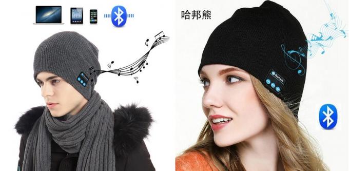 Prodotti per l'inverno: cappello con Bluetooth auricolare