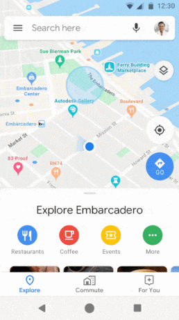 la modalità di navigazione in incognito in «Google Maps»