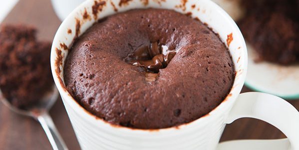 Cupcake con cioccolato liquido