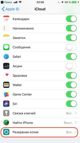 iPhone di Apple Configurazione: i backup di configurazione