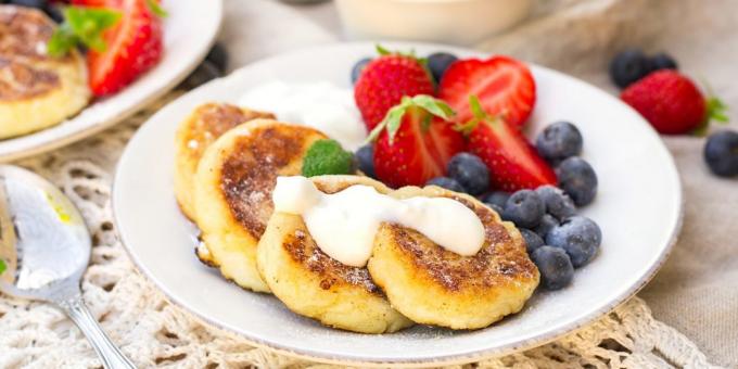 ricetta di formaggio con farina di semola, senza