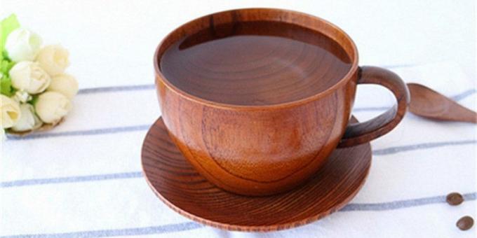 tazza di legno