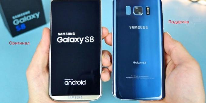 smartphone originali e falsi da Samsung