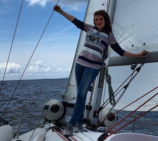 Anna Kondratiev ( "gatti repubblica") è impegnata nella nautica da diporto