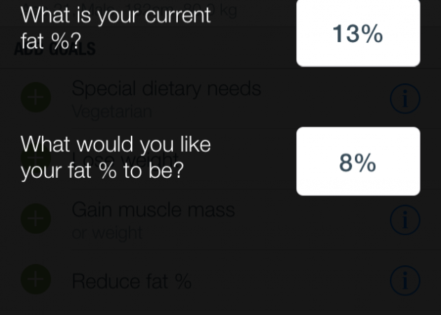 percentuale di grasso corporeo