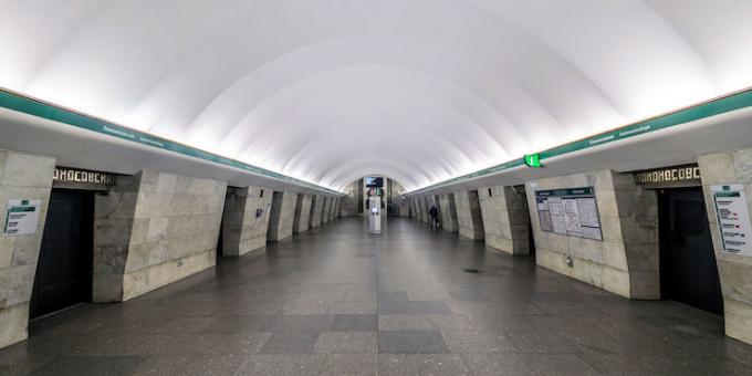 Attrazioni a San Pietroburgo: la stazione della metropolitana "Lomonosov"
