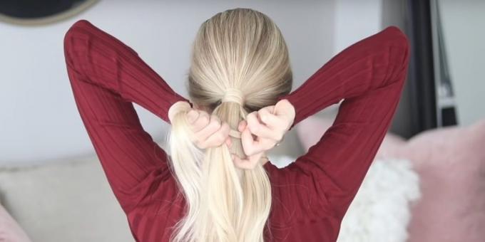 Acconciature per capelli lunghi: filoni separati