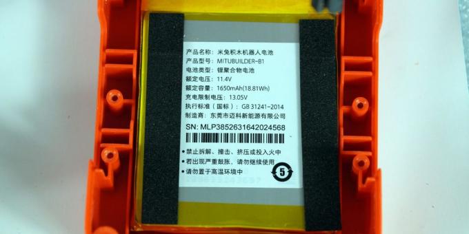 Xiaomi Mitu Builder fai da te: batteria