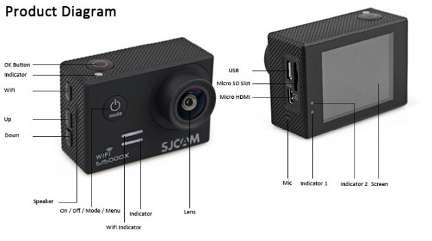 SJCAM SJ5000X Elite: aspetto